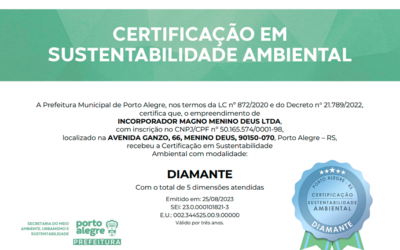 Empreendimento em Porto Alegre recebe certificação máxima de sustentabilidade.